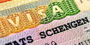 Шенгенская виза в паспорте страницы